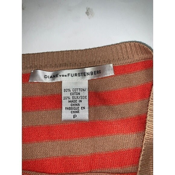 𝅺DIANE von Furstenberg Sweater Top 3/4 Sleeve Size‎ Petite - Picture 2 of 7